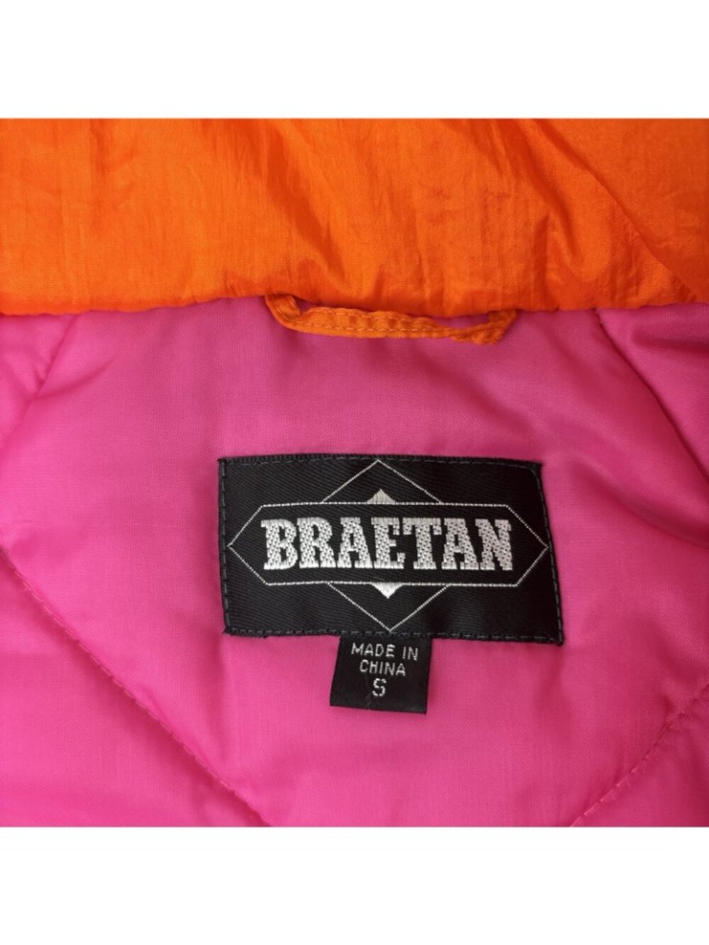 Vintage Braetan Patchwork Abstract Floral Puffer Jacket Multicolor Size Small - Picture 4 of 6